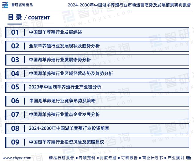 2024年中国湖羊养殖行业未来发展趋势研究报告（智研咨询发布）(图2)