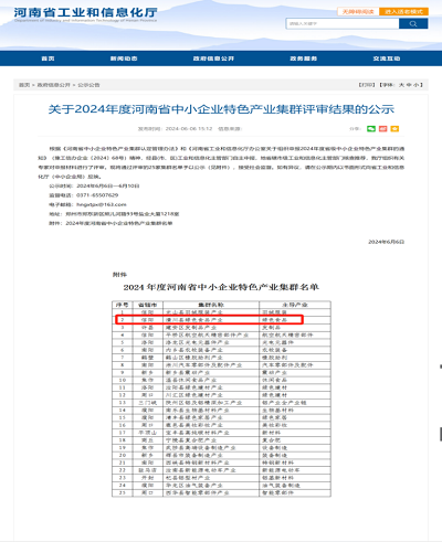 产业荣誉来袭潢川县进入2024年度河南省中小企业特色产业集群评审公示(图1)